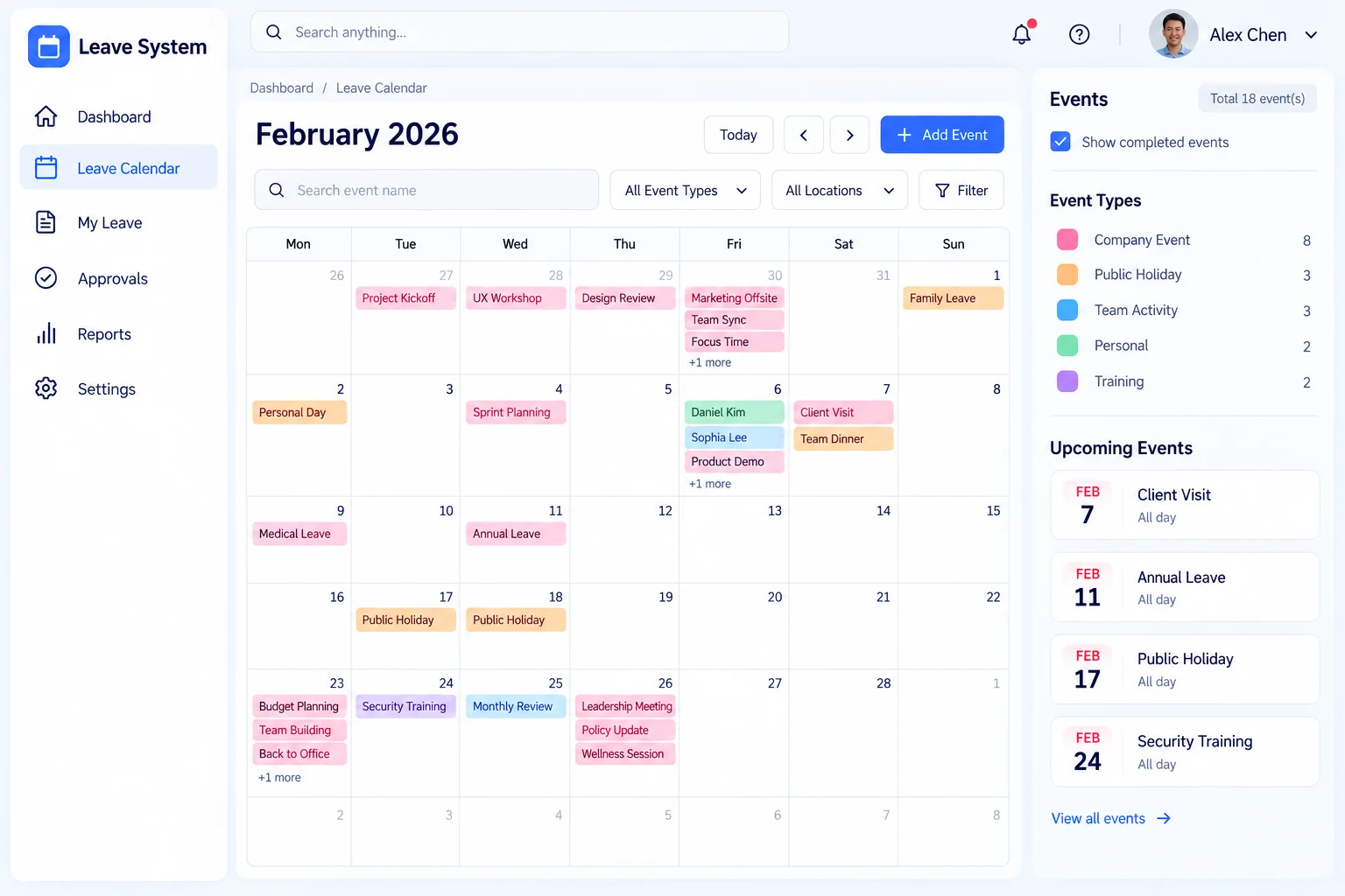 Legacy Systems: Leave & Calendar Email screenshot