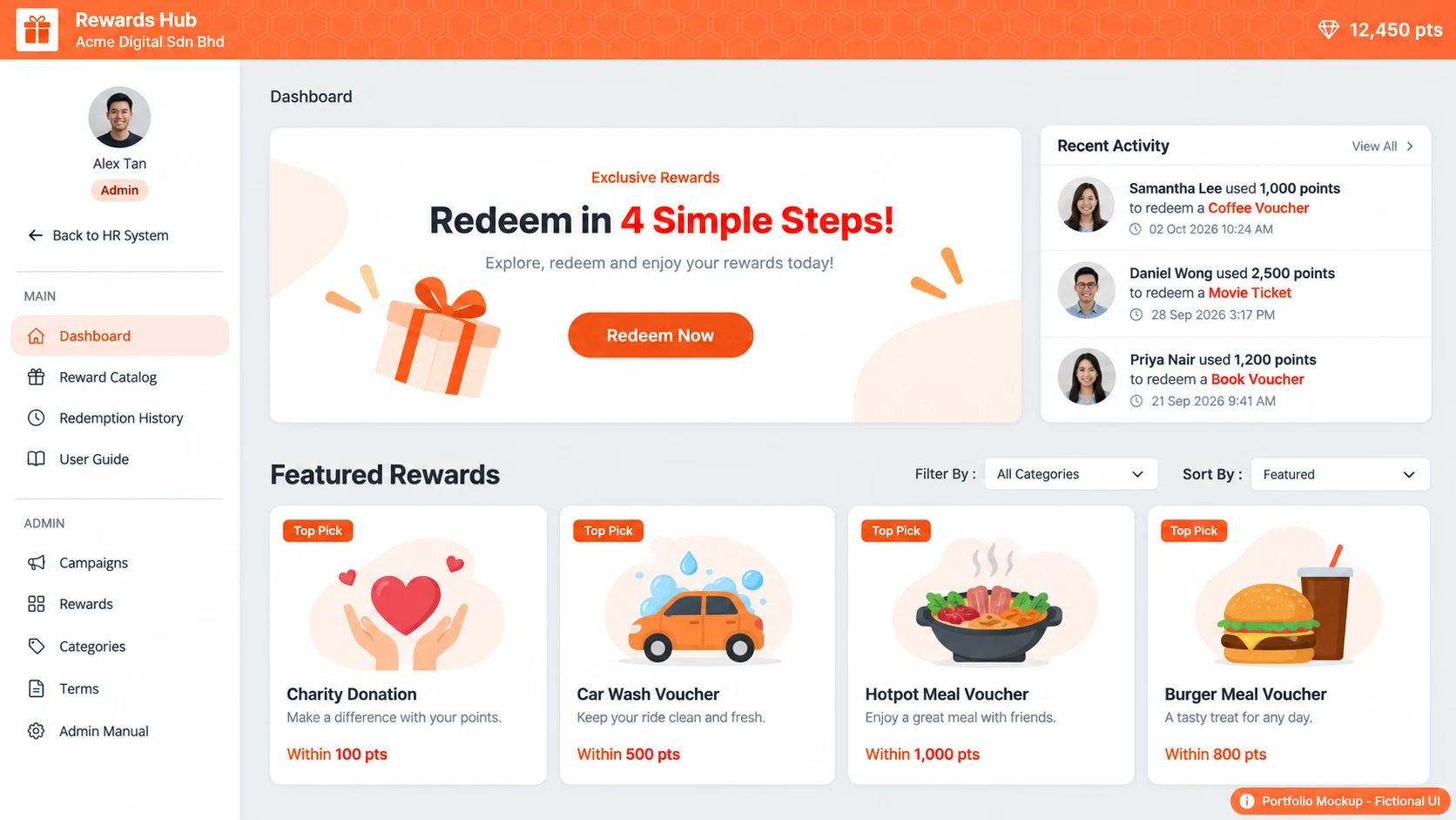 Employee Reward Shop screenshot